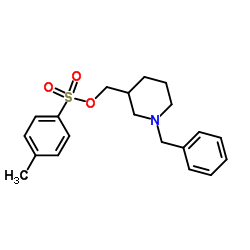 (1-Benzyl-3-piperidinyl)methyl 4-methylbenzenesulfonate结构式