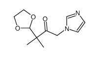 3-(1,3-dioxolan-2-yl)-1-imidazol-1-yl-3-methylbutan-2-one Structure