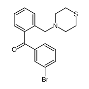 3'-BROMO-2-THIOMORPHOLINOMETHYL BENZOPHENONE structure