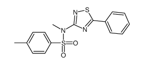 N,4-dimethyl-N-(5-phenyl-1,2,4-thiadiazol-3-yl)benzenesulfonamide结构式