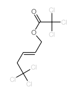 Aceticacid, 2,2,2-trichloro-, 5,5,5-trichloro-2-penten-1-yl ester结构式