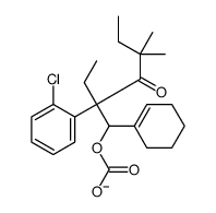 [2-(2-chlorophenyl)-1-(cyclohexen-1-yl)-2-ethyl-4,4-dimethyl-3-oxohexyl] carbonate结构式