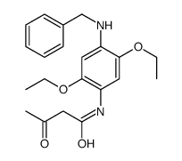 N-[4-(benzylamino)-2,5-diethoxyphenyl]-3-oxobutanamide Structure