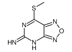7-methylsulfanyl-[1,2,5]oxadiazolo[3,4-d]pyrimidin-5-amine结构式