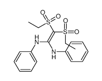 2,2-bis(ethylsulfonyl)-1-N,1-N'-diphenylethene-1,1-diamine Structure