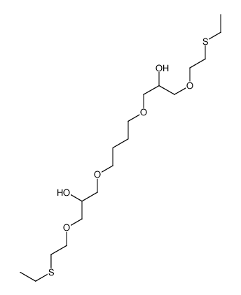 1-(2-ethylsulfanylethoxy)-3-[4-[3-(2-ethylsulfanylethoxy)-2-hydroxypropoxy]butoxy]propan-2-ol结构式