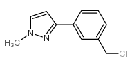 3-[3-(Chloromethyl)Phenyl]-1-methyl-1H-pyrazole Structure