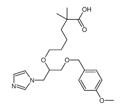 6-[2-(1H-Imidazol-1-yl)-1-[[(4-methoxyphenyl)methoxy]methyl]ethoxy]-2,2-dimethylhexanoic acid Structure