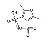 2,5-dimethylfuran-3,4-disulfonic acid结构式