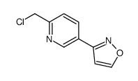 3-[6-(chloromethyl)pyridin-3-yl]-1,2-oxazole Structure