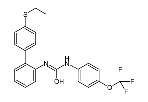1-[2-(4-ethylsulfanylphenyl)phenyl]-3-[4-(trifluoromethoxy)phenyl]urea Structure