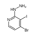 (4-bromo-3-iodopyridin-2-yl)hydrazine Structure
