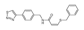 3-benzylsulfanyl-N-(4-[1,2,3]thiadiazol-4-yl-benzyl)-acrylamide Structure