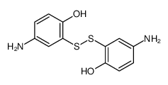 4-amino-2-[(5-amino-2-hydroxyphenyl)disulfanyl]phenol Structure