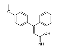 3-(4-methoxyphenyl)-3-phenylprop-2-enamide结构式