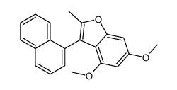 4,6-dimethoxy-2-methyl-3-naphthalen-1-yl-1-benzofuran Structure