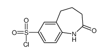 2-氧代-2,3,4,5-四氢-1H-苯并[b]氮杂卓-7-磺酰氯结构式