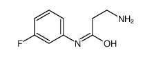 3-amino-N-(3-fluorophenyl)propanamide结构式