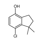 7-chloro-1,1-dimethylindan-4-ol结构式