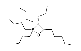 trans-P,P,P-tributyl-3-pentyl-4-propyloxaphosphetane结构式
