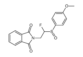 N-[2-[2-fluoro-(4-methoxyphenyl)sulfinyl]ethyl]phthalimide Structure