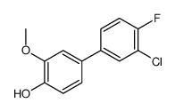 4-(3-chloro-4-fluorophenyl)-2-methoxyphenol Structure