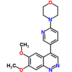 6,7-Dimethoxy-4-[6-(4-morpholinyl)-3-pyridinyl]cinnoline Structure