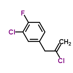2-Chloro-4-(2-chloro-2-propen-1-yl)-1-fluorobenzene Structure