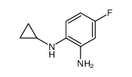 1-N-cyclopropyl-4-fluorobenzene-1,2-diamine结构式