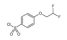 Benzenesulfonyl chloride, 4-(2,2-difluoroethoxy) Structure