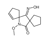 6-hydroxyimino-12-methoxy-12-aza-dispiro(4.1.4.2)tridec-8-en-13-one Structure