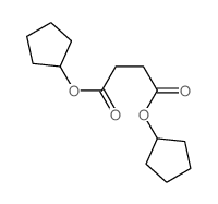 Butanedioic acid,1,4-dicyclopentyl ester结构式