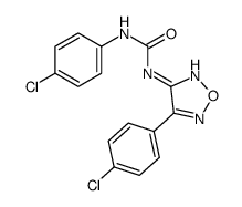 1-(4-chlorophenyl)-3-[4-(4-chlorophenyl)-1,2,5-oxadiazol-3-yl]urea Structure