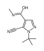 1-tert-butyl-5-cyano-N-methylpyrazole-4-carboxamide Structure