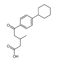 5-(4-cyclohexylphenyl)-3-methyl-5-oxopentanoic acid Structure