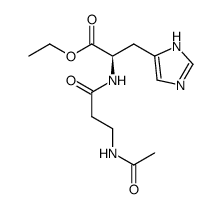 acetyl-D-carnosine ethyl ester Structure