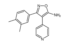 5-Amino-3-(3,4-dimethylphenyl)-4-(4-pyridyl)isoxazole Structure