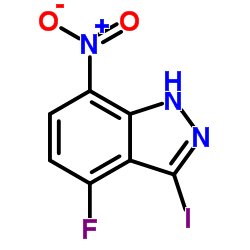 4-Fluoro-3-iodo-7-nitro-1H-indazole图片