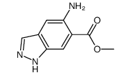 1H-Indazole-6-carboxylic acid, 5-amino-, Methyl ester structure
