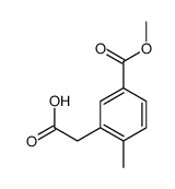 2-(5-(甲氧基羰基)-2-甲基苯基)乙酸结构式