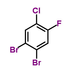 1,2-Dibromo-4-chloro-5-fluorobenzene结构式