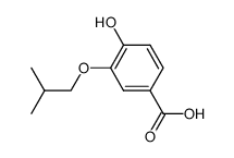 4-hydroxy-3-isobutoxy-benzoic acid Structure