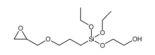3-glycidoxypropyl(2-hydroxyethoxy)diethoxysilane Structure