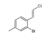 2-bromo-1-(2-chlorovinyl)-4-methylbenzene Structure