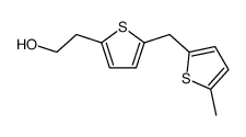 2-[5-(5-methyl-[2]thienylmethyl)-[2]thienyl]-ethanol Structure