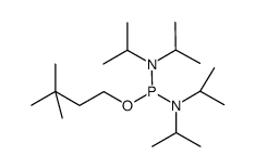 1-(3,3-dimethylbutoxy)-N,N,N',N'-tetraisopropylphosphinediamine结构式