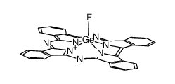 fluorogermanium(IV) α,β,γ-triazatetrabenzcorrole Structure