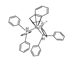 [(η5-indenyl)Ru(SCH3)(PPh3)2] Structure