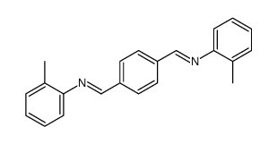 N-(2-methylphenyl)-1-[4-[(2-methylphenyl)iminomethyl]phenyl]methanimine Structure