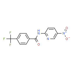 N-(5-nitro-2-pyridyl)-4-trifluoromethylbenzamide structure
